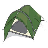 Tente ultra-l�g�re Vaude Taurus Ultralight (vert)