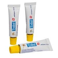 Set de trois petits tubes de dentifrice