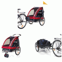 Remorque Nordic Cab v�lo + poussette + cargo