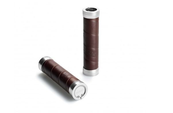 Paire de poignées Brooks slender Leather Grips.