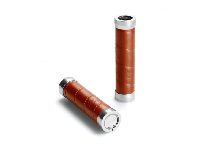 Paire de poignées Brooks slender Leather Grips.