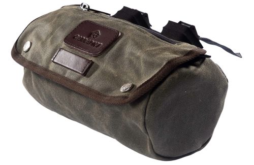 Sacoche de guidon Carradice Baja Bar Bag, couleur Field Green.