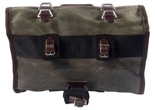 Sacoche de guidon Carradice Earby Bar Bag, couleur Field Green.