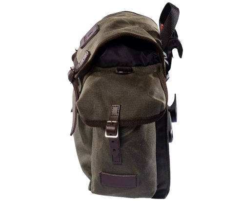 Paire de sacoches arri�res Carradice Kendal Panniers, couleur Field Green.