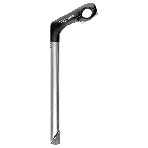 Potence à plongeur relevée Ergotec 30° pour pivot de fourche 25,4 mm.