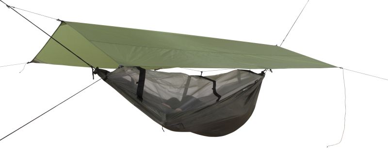 Set Exped Scout Hammock Combi UL avec tarp et hamac.