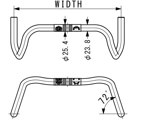 Guidon Nitto B135AA