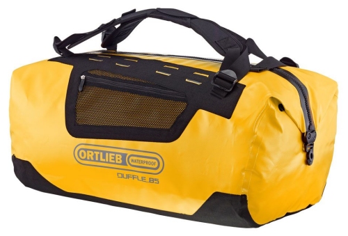 Sac tanche Ortlieb Duffle Bag de couleur jaune.