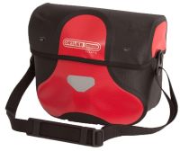 rouge Sacoche de guidon Ortlieb Ultimate de couleur rouge.