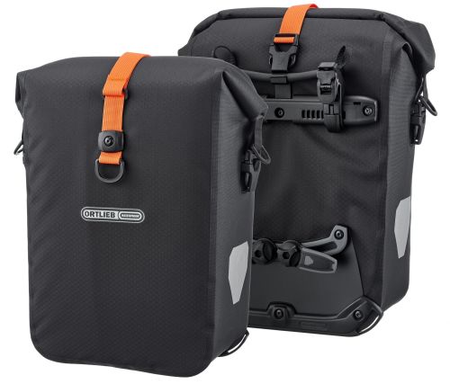Paire de sacoches avants Ortlieb Gravel Pack, couleur Black matt.