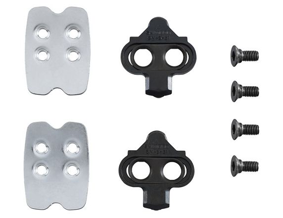 Paire de cales SPD Shimano SM-SH51 avec écrous de cale