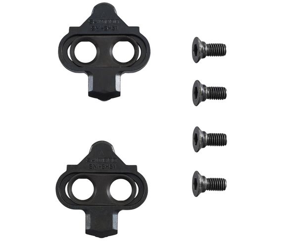 Paire de cales SPD Shimano SM-SH51 sans écrous de cale