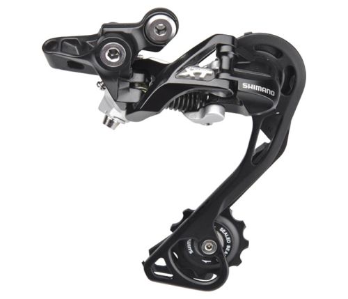 Drailleur arrire 10 vitesses Shimano Deore XT.