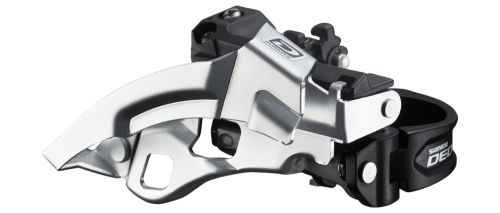 Drailleur avant 3 x 10 vitesses Shimano Deore  collier bas.