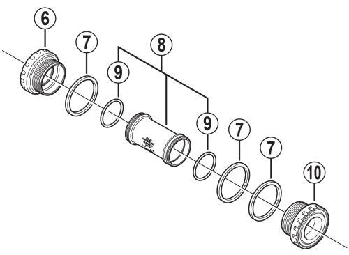 Jeu de pdalier Shimano XT.