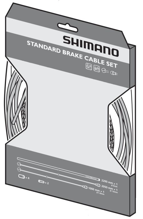 Kit cbles Shimano standard pour freins.