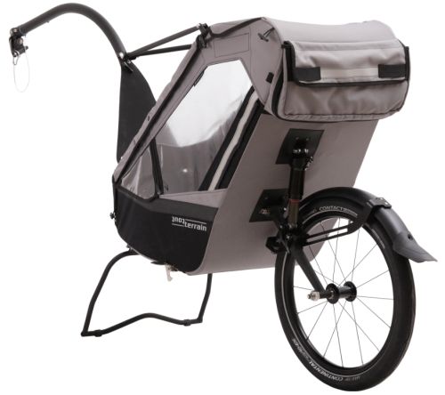 Remorque  vlo mono-roue Single Trailer II Touring, couleur Basalt Grey.