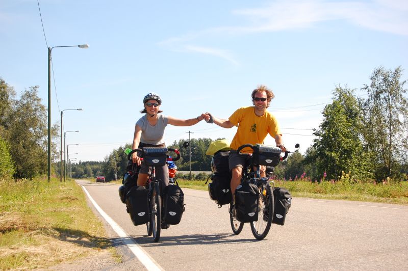 Voyage  vlo en Norvge.