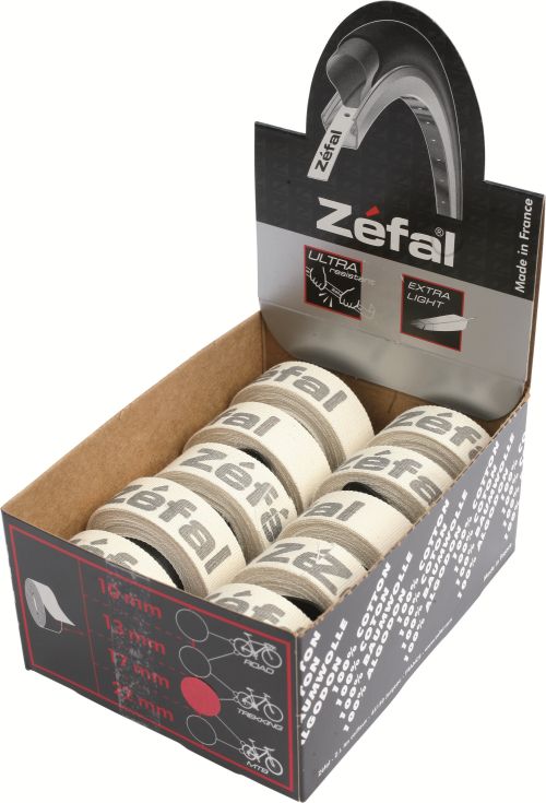 Fonds de jante adhésifs Zéfal en coton.