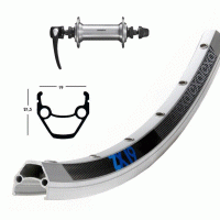 Roue avant 26 pouces avec moyeu Shimano Acera et jante Exal ZX 19